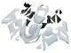 2005-2006 White Kawasaki ZX6R Motorcycle Fairings Australia