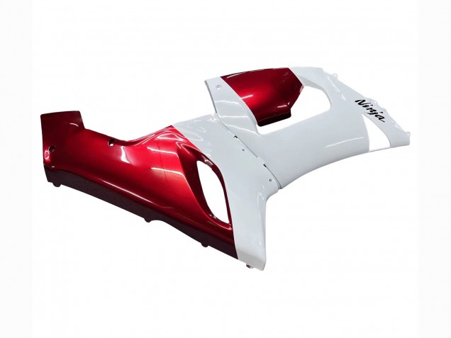 2005-2006 White Red Kawasaki ZX6R Motorcycle Fairings Australia