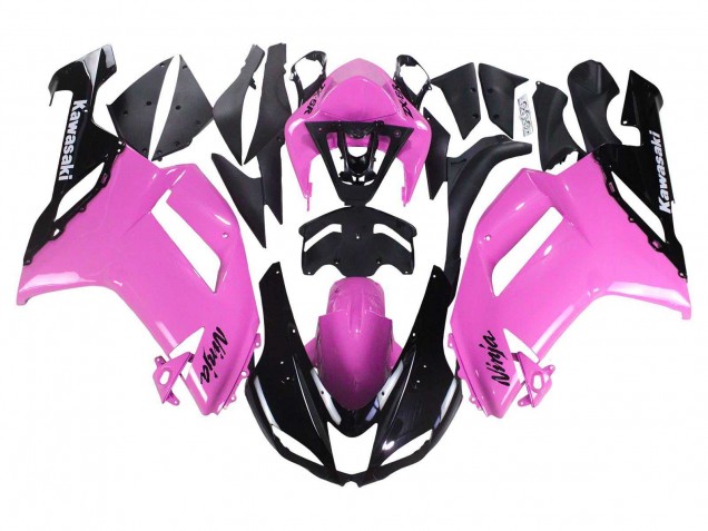 2007-2008 Black Pink Ninja Kawasaki ZX6R Motorcycle Fairings Australia
