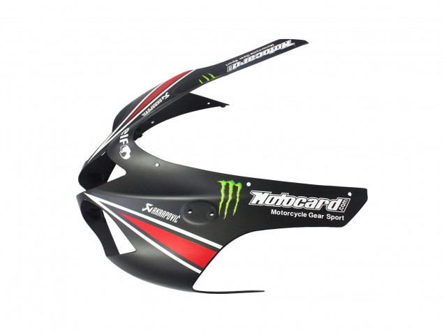 2007-2008 Black White Red with White Snow Decal Ninja Elf Kawasaki ZX6R Motorcycle Fairings Australia