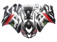 2007-2008 Black White Red with White Snow Decal Ninja Elf Kawasaki ZX6R Motorcycle Fairings Australia