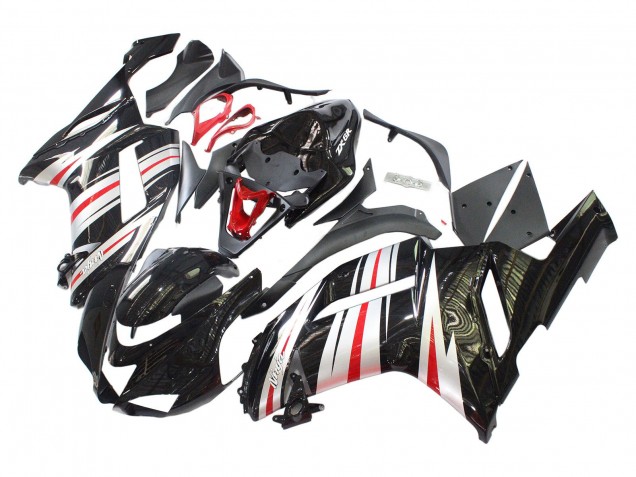 2007-2008 Black Silver Red Ninja Kawasaki ZX6R Motorcycle Fairings Australia