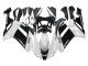2007-2008 Black White Ninja Kawasaki ZX6R Motorcycle Fairings Australia