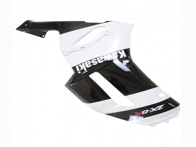 2007-2008 White Black Kawasaki ZX6R Motorcycle Fairing Australia