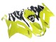 2007-2008 Yellow Ninja Kawasaki ZX6R Motorcycle Fairings Australia