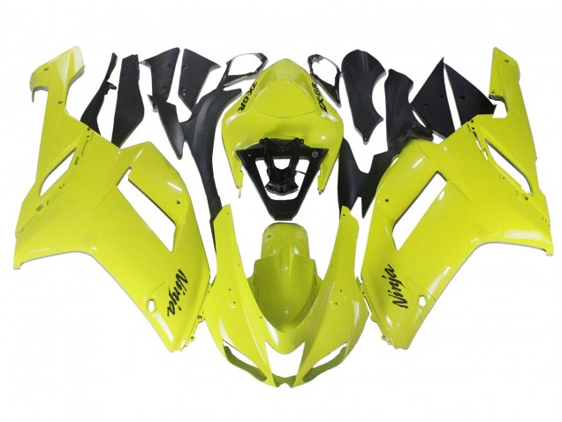 2007-2008 Yellow Ninja Kawasaki ZX6R Motorcycle Fairings Australia