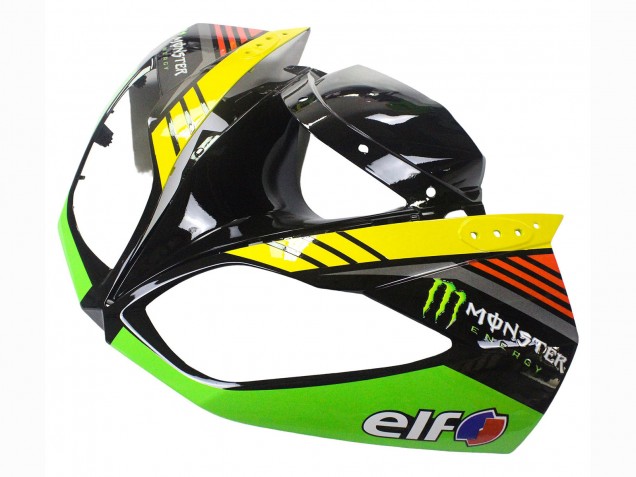 2009-2012 Green Glossy Black Yellow White Red Elf Monster Kawasaki ZX6R Motorcycle Fairings Australia