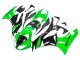 2009-2012 Green Glossy Black Kawasaki ZX6R Motorcycle Fairings Australia