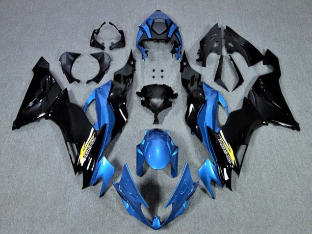 2009-2012 Blue Glossy Black Yellow Kawasaki ZX6R Motorcycle Fairings Australia