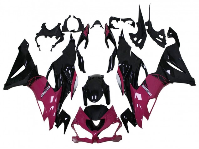 2013-2018 Purple Glossy Black Kawasaki ZX6R Motorcycle Fairing Australia