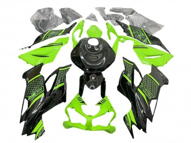 2019-2022 Green Black Honeycomb Kawasaki ZX6R Motorcycle Fairings Australia
