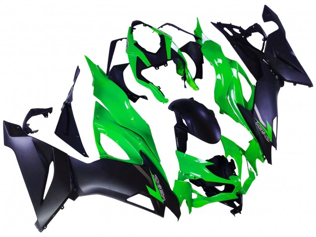 2019-2022 Green Matte Black Kawasaki ZX6R Motorcycle Fairings Australia