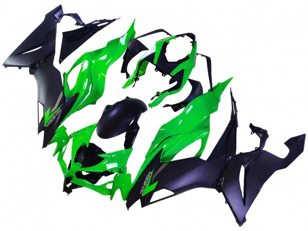 2019-2022 Green Matte Black Kawasaki ZX6R Motorcycle Fairings Australia