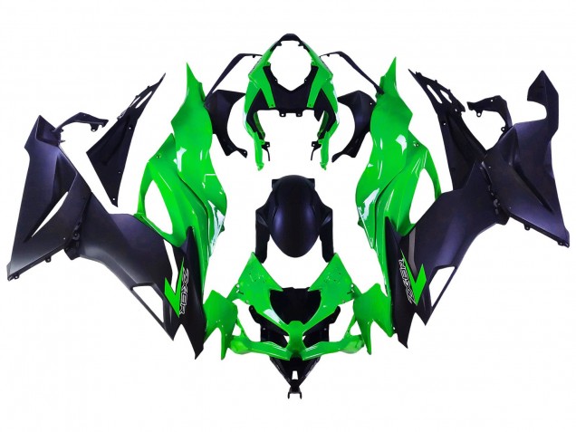 2019-2022 Green Matte Black Kawasaki ZX6R Motorcycle Fairings Australia
