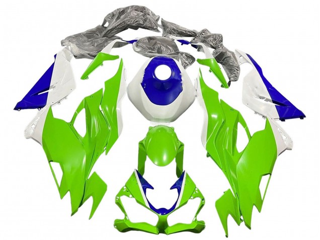 2019-2022 White Blue Green Kawasaki ZX6R Motorcycle Fairings Australia