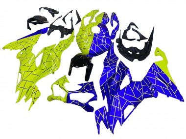 2019-2022 Blue Yellow Kawasaki ZX6R Motorcycle Fairings Australia