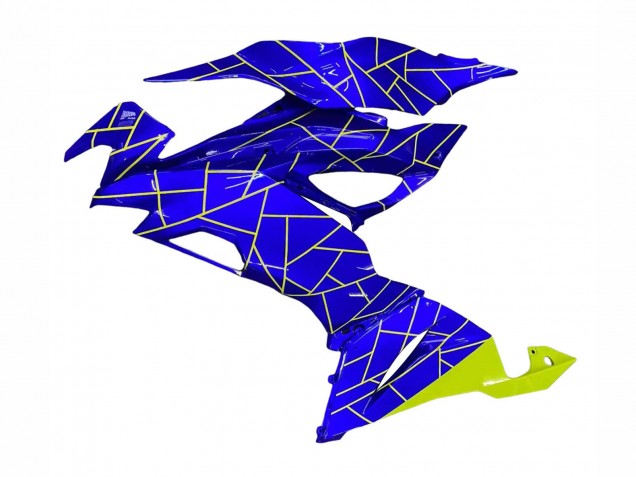 2019-2022 Blue Yellow Kawasaki ZX6R Motorcycle Fairings Australia