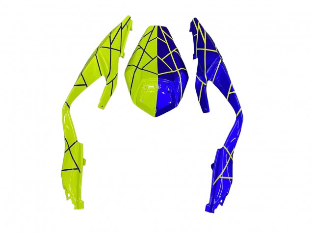 2019-2022 Blue Yellow Kawasaki ZX6R Motorcycle Fairings Australia