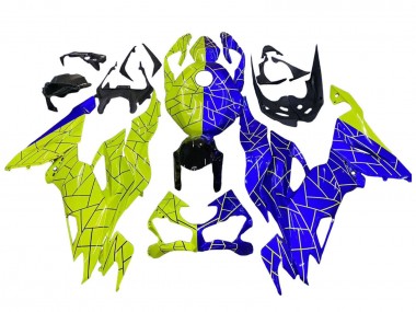 2019-2022 Blue Yellow Kawasaki ZX6R Motorcycle Fairings Australia