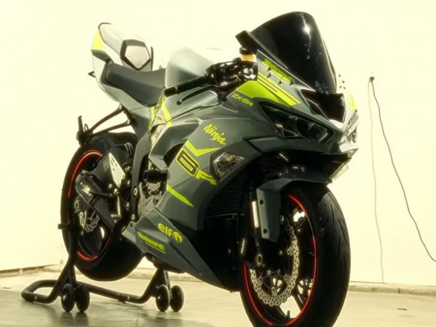 2019-2022 Nardo Grey Yellow Kawasaki ZX6R Motorcycle Fairings Australia