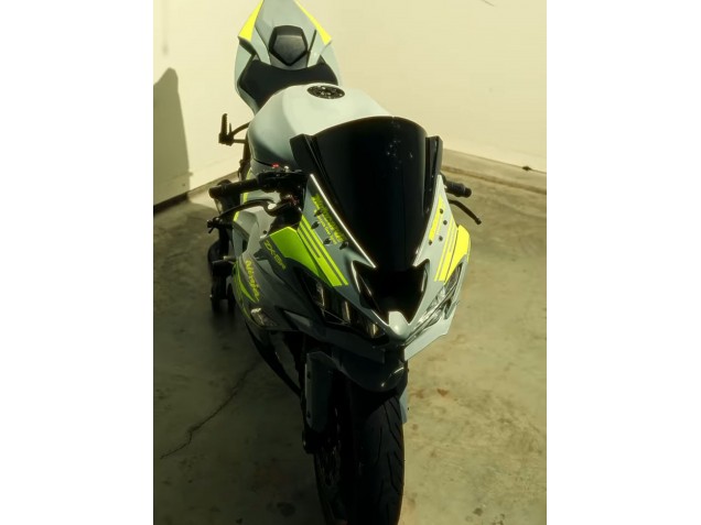 2019-2022 Nardo Grey Yellow Kawasaki ZX6R Motorcycle Fairings Australia