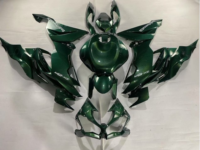 2019-2022 Dark Green Kawasaki ZX6R Motorcycle Fairings Australia