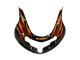 2000-2002 Glossy Black Orange Flame Suzuki GSXR1000 Motorcycle Fairings Australia