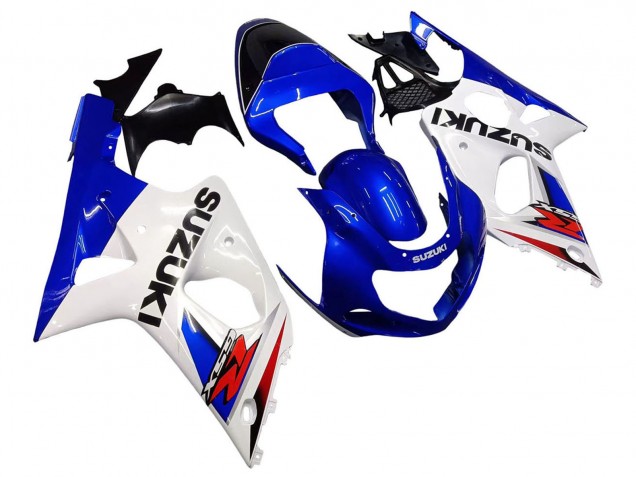 2000-2002 White Blue Red Suzuki GSXR1000 Motorcycle Fairings Australia