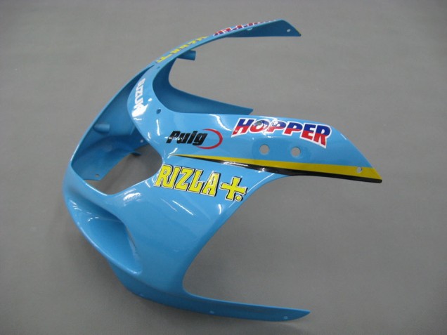 2000-2002 Light Blue Yellow Black Motul Rizla Suzuki GSXR1000 Motorcycle Fairings Australia