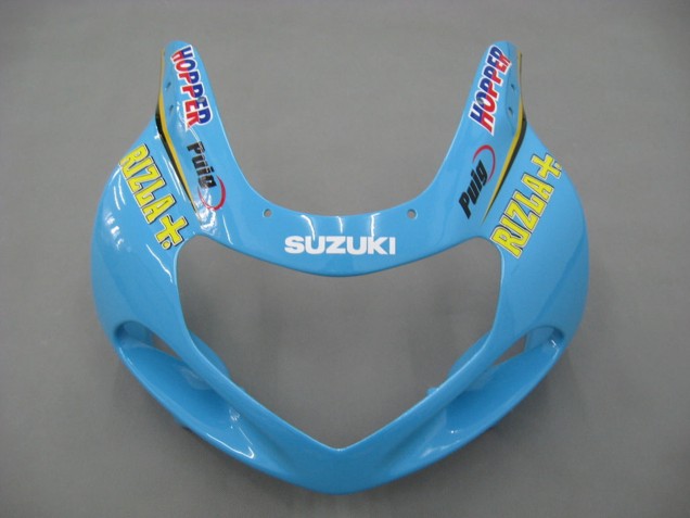 2000-2002 Light Blue Yellow Black Motul Rizla Suzuki GSXR1000 Motorcycle Fairings Australia