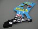 2000-2002 Light Blue Yellow Black Motul Rizla Suzuki GSXR1000 Motorcycle Fairings Australia