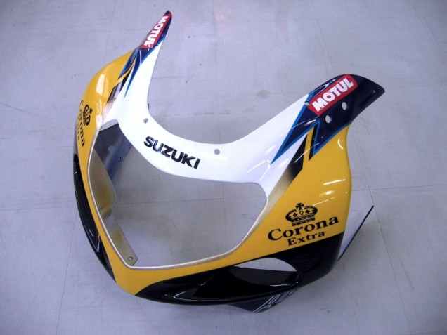 2000-2002 Yellow Dark Blue White Motul Corona Suzuki GSXR1000 Motorcycle Fairings Australia