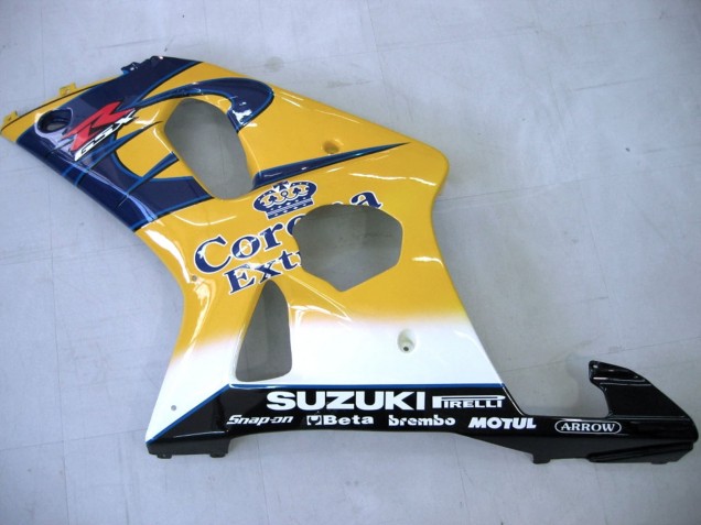 2000-2002 Yellow Dark Blue White Motul Corona Suzuki GSXR1000 Motorcycle Fairings Australia
