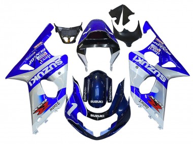 2000-2002 Blue White Silver Castrol Dunlop Suzuki GSXR1000 Motorcycle Fairings Australia