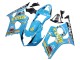 2003-2004 Light Blue Yellow Black Rizla Motul Suzuki GSXR 1000 Motorcycle Fairings Australia