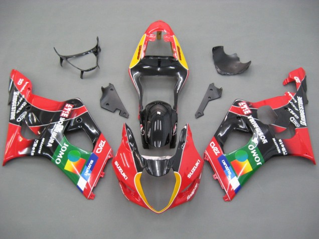 2003-2004 Red Yellow Blue Green Black JOMO Suzuki GSXR 1000 Motorcycle Fairings Australia