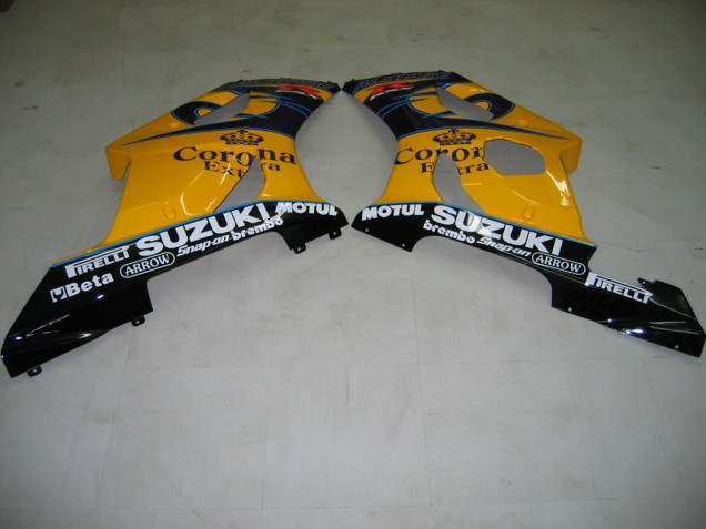2003-2004 Yellow White Blue Black Corona Suzuki GSXR 1000 Motorcycle Fairings Australia