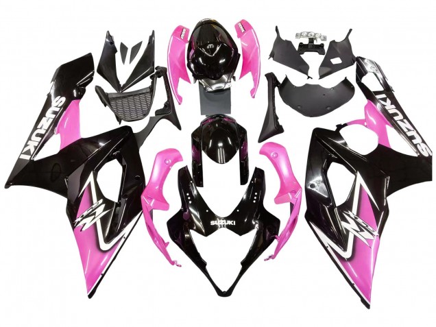 2005-2006 Glossy Black Pink Suzuki GSXR 1000 Motorcycle Fairings Australia