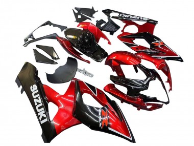 2005-2006 Red Glossy Black Suzuki GSXR 1000 Motorcycle Fairings Australia