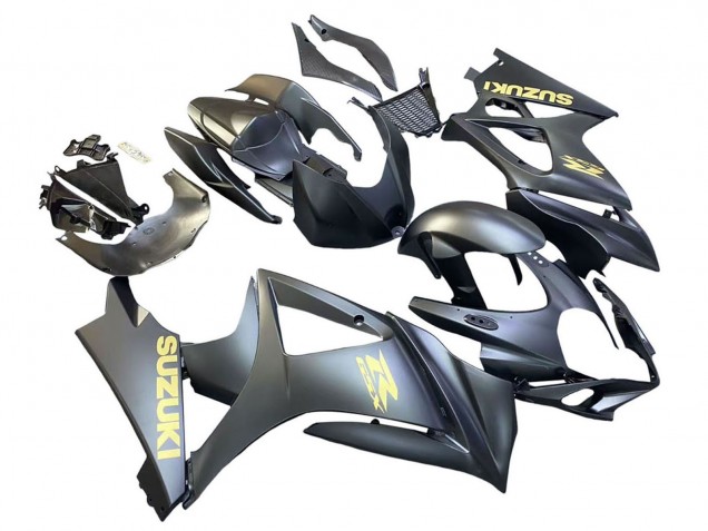 2007-2008 Matte Black Gold Decal Suzuki GSXR 1000 Motorcycle Fairings Australia