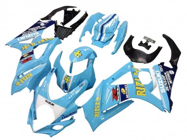 2007-2008 Light Blue Yellow Black Motul Rizla Suzuki GSXR 1000 Motorcycle Fairings Australia