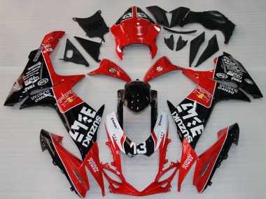 2009-2016 Red Black White 13 Suzuki GSXR 1000 Motorcycle Fairings Australia