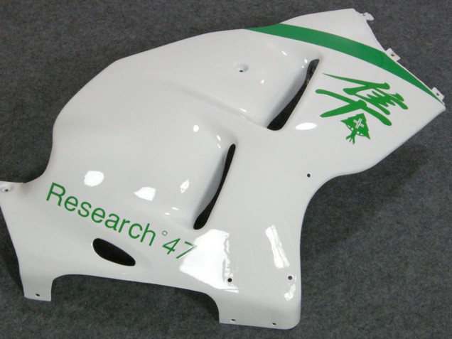 1996-2007 White Green Suzuki GSXR 1300 Hayabusa Motorcycle Fairings Australia