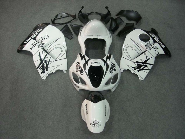 1996-2007 White Black Corona Suzuki GSXR 1300 Hayabusa Motorcycle Fairings Australia