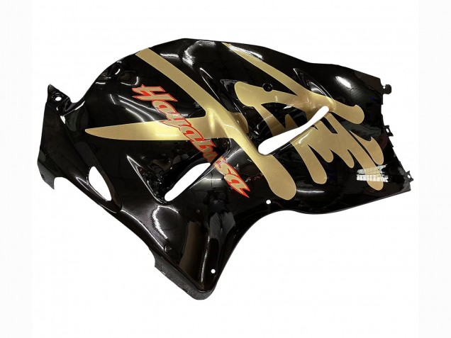1996-2007 Glossy Black Gold Hayabusa Suzuki GSXR 1300 Hayabusa Motorcycle Fairings Australia
