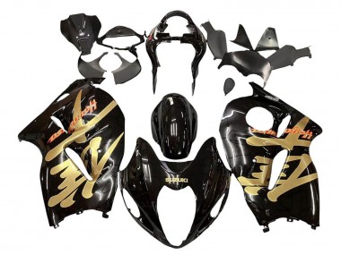1996-2007 Glossy Black Gold Hayabusa Suzuki GSXR 1300 Hayabusa Motorcycle Fairings Australia