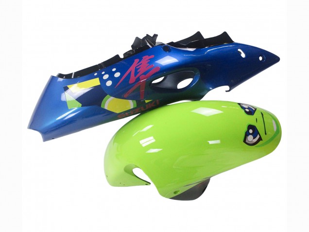 1996-2007 Blue Green Shark 46 Suzuki GSXR 1300 Hayabusa Motorcycle Fairings Australia