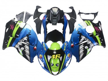 1996-2007 Blue Green Shark 46 Suzuki GSXR 1300 Hayabusa Motorcycle Fairings Australia