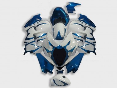 1996-2007 White Dark Blue Suzuki GSXR 1300 Hayabusa Motorcycle Fairings Australia