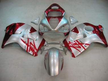 1996-2007 Silver Red Hayabusa Suzuki GSXR 1300 Hayabusa Motorcycle Fairings Australia